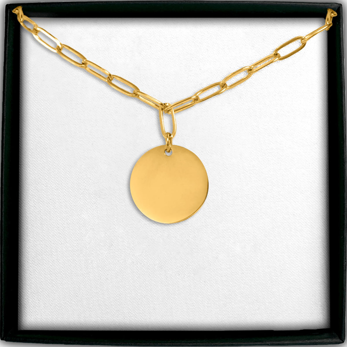 Le collier médaillon, chaîne trombone