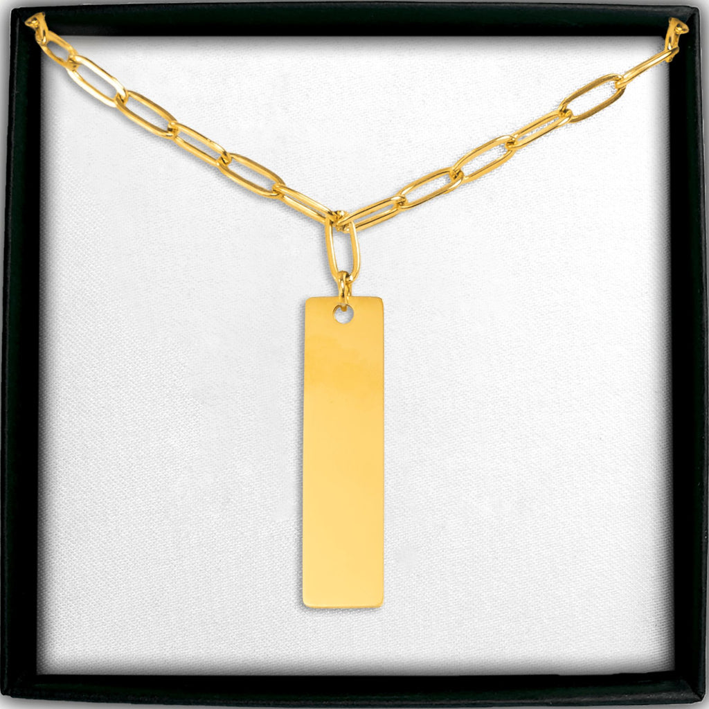 Le collier barre verticale, chaîne trombone