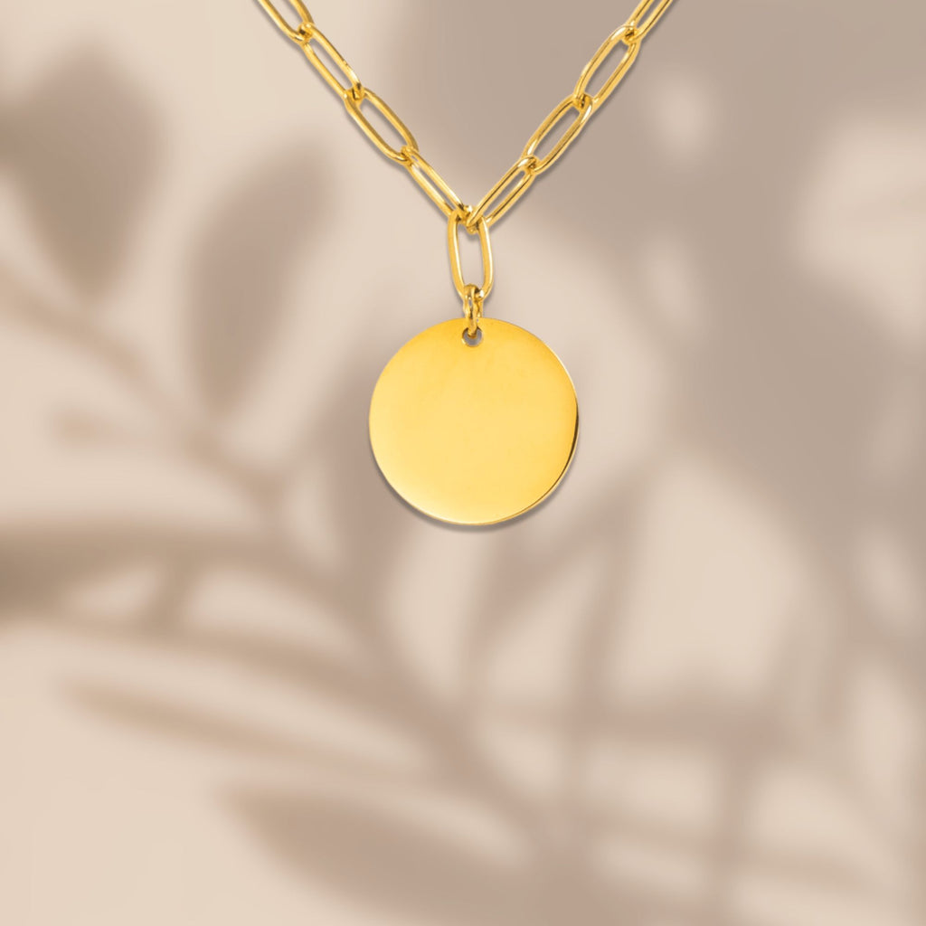Le collier médaillon, chaîne trombone