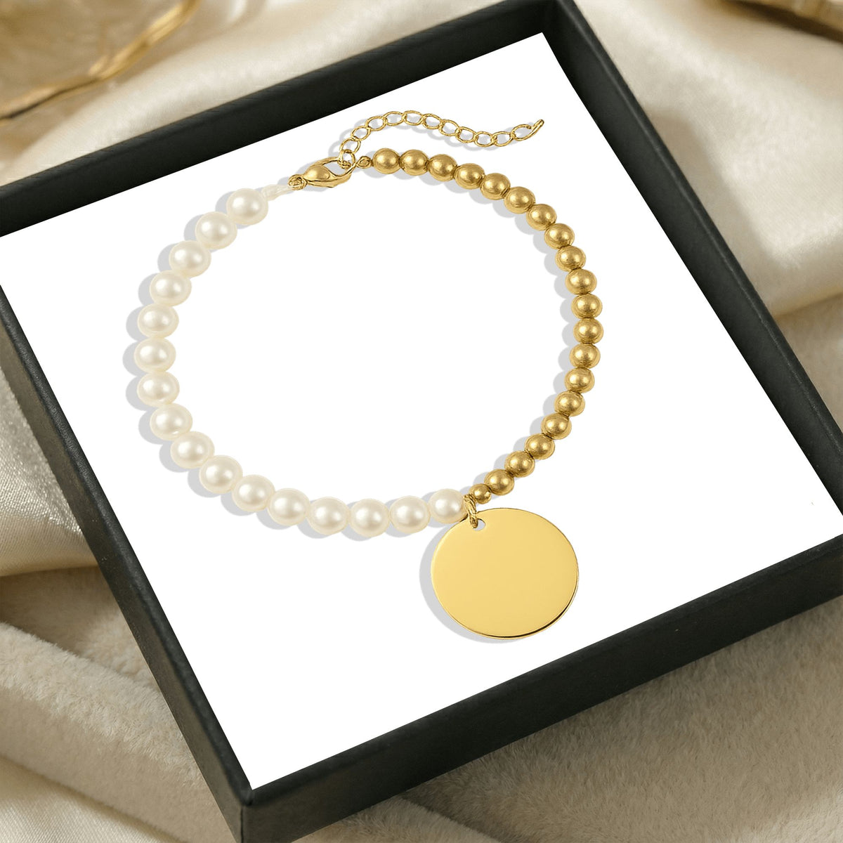 Le bracelet nacre et médaille