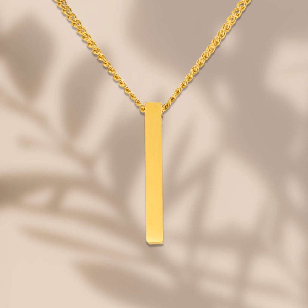 Le collier barre 3D, maille cubaine