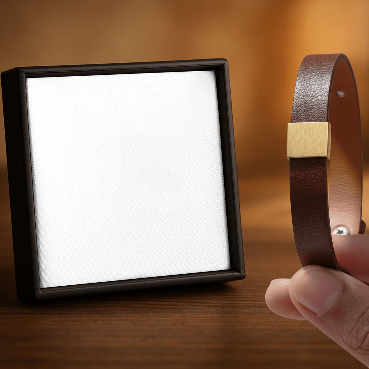 Le bracelet cuir gravé