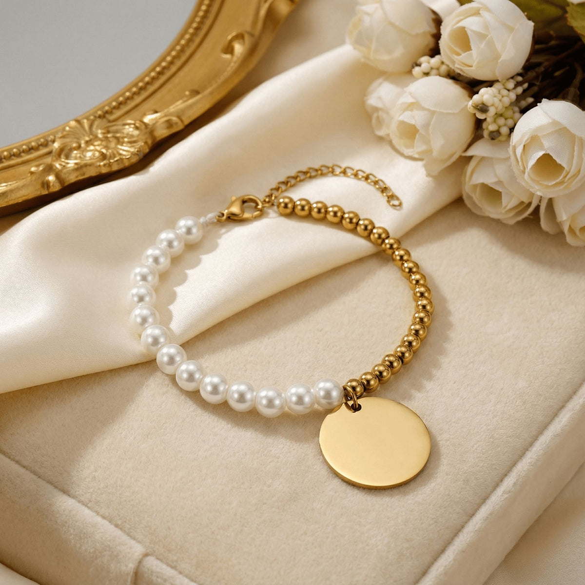 Le bracelet nacre et médaille