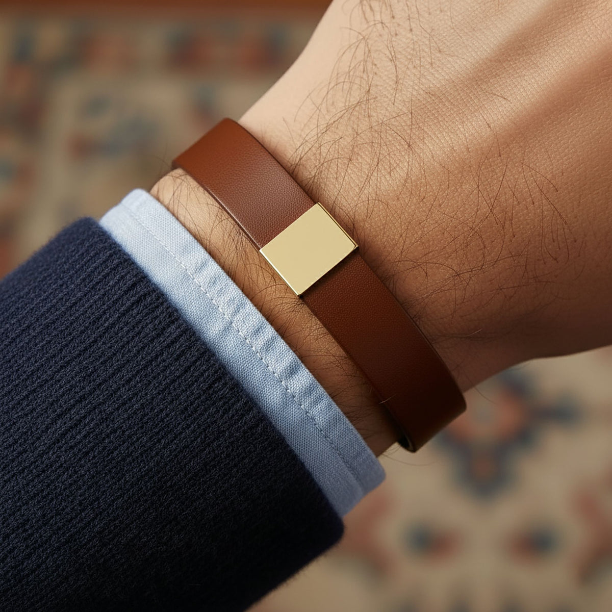 Le bracelet cuir gravé