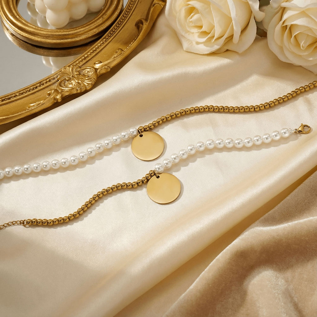 Le bracelet nacre et médaille