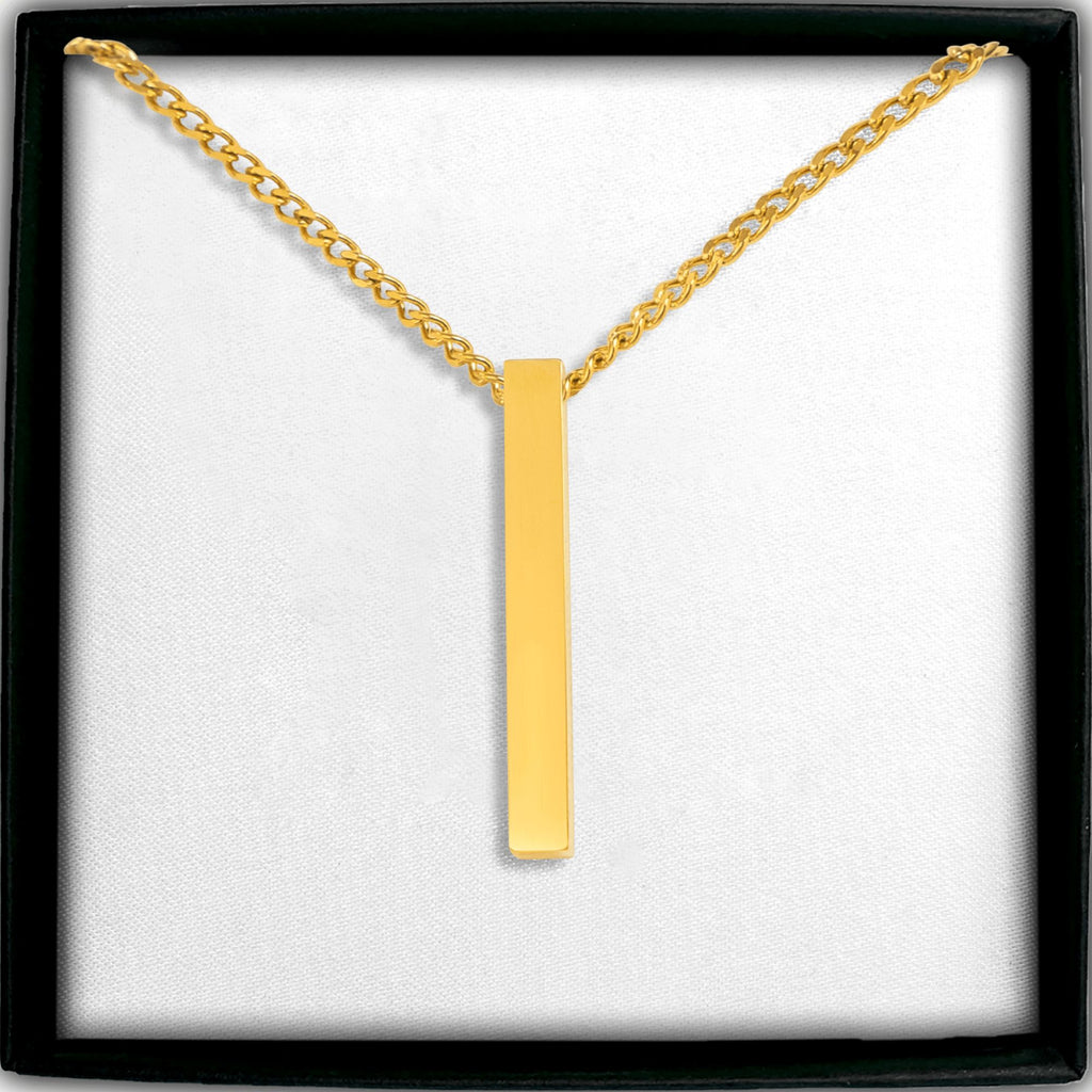Le collier barre 3D, maille cubaine