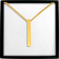 Le collier barre 3D, maille cubaine