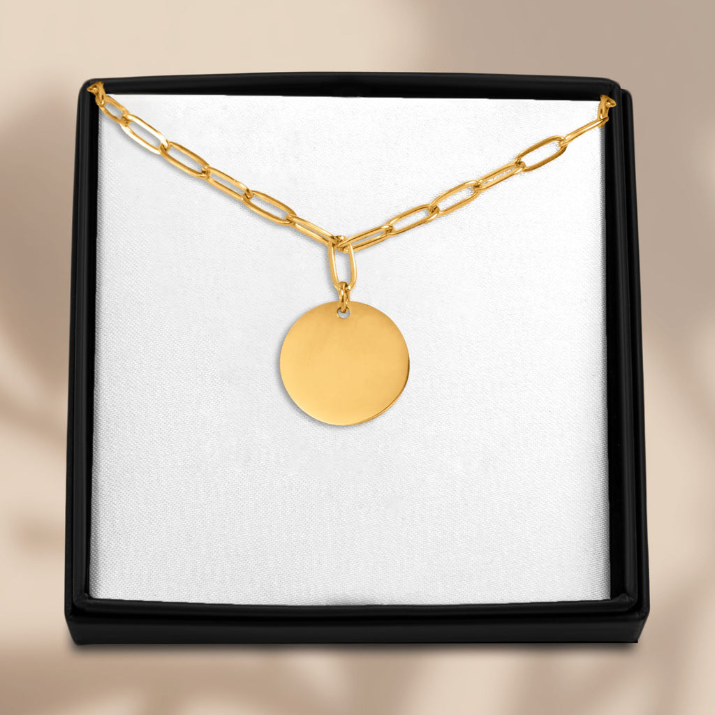 Le collier médaillon, chaîne trombone