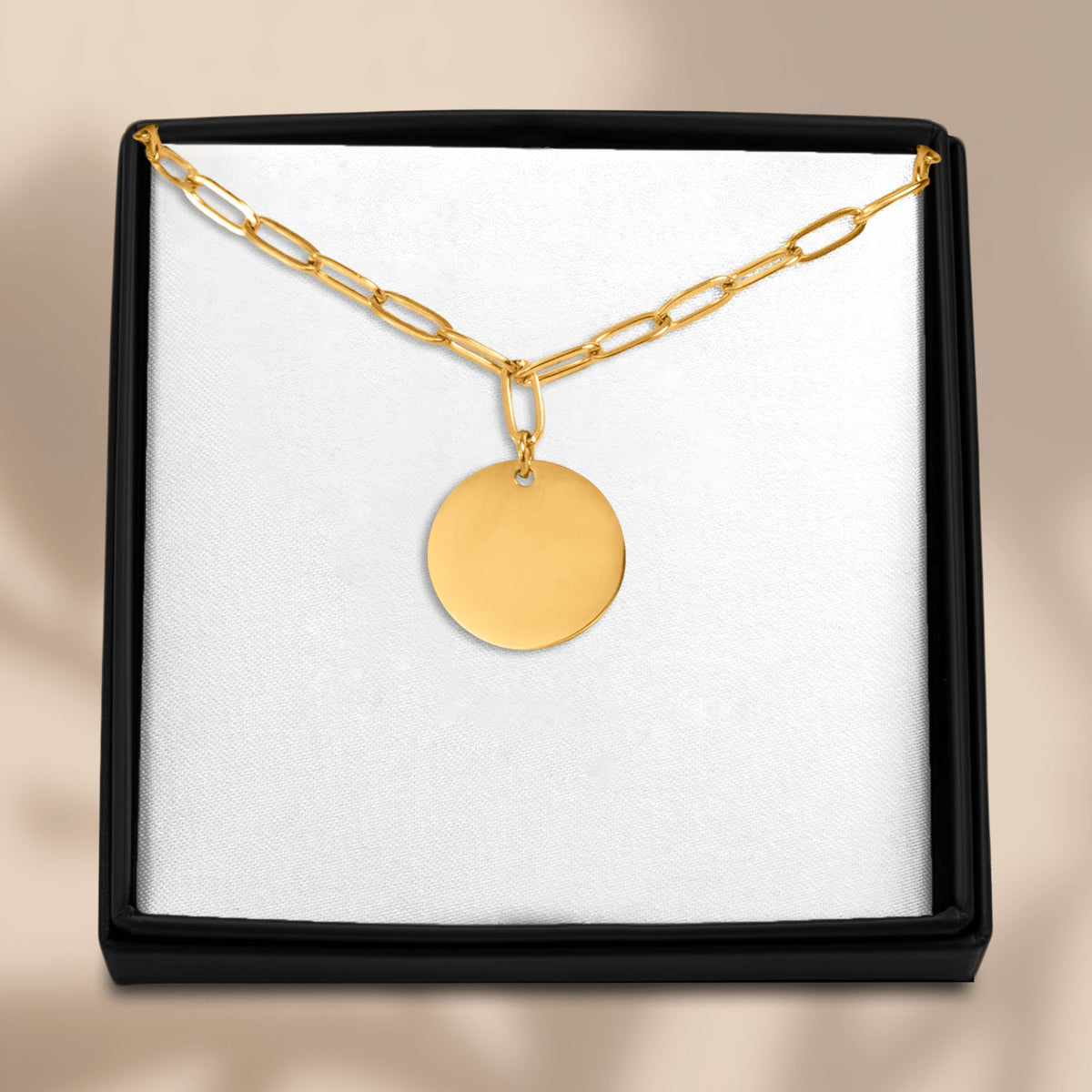 Le collier médaillon, chaîne trombone